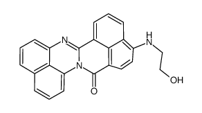 11-[(2-Hydroxyethyl)amino]-14H-benz[4,5]isoquino[2,1-a]perimidin-14-one结构式