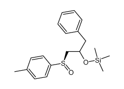 (R)-p-Tolyl-[3-phenyl-2-(trimethylsilyloxy)propyl]-sulfoxid Structure