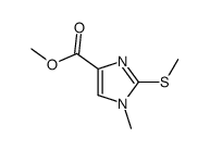 methyl 1-methyl-2-(methylthio)-1H-imidazole-4-carboxylate结构式