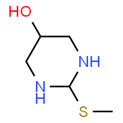 5-Pyrimidinol, hexahydro-2-(methylthio)- (9CI) structure