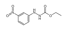 2-(3-nitrophenyl)hydrazinecarboxylate, ethyl ester Structure