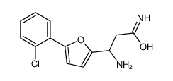 3-氨基-3-[5-(2-氯苯基)-2-呋喃]-丙酸酰胺结构式