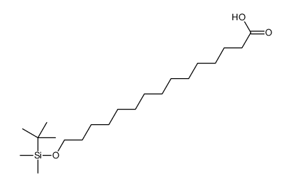 15-[tert-butyl(dimethyl)silyl]oxypentadecanoic acid Structure