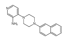 4-(4-naphthalen-2-ylpiperazin-1-yl)pyridin-3-amine Structure