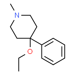 Piperidine, 4-ethoxy-1-methyl-4-phenyl- (8CI) Structure