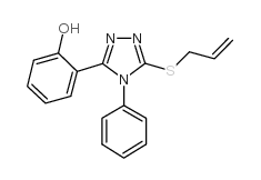 2-(4-Phenyl-5-(2-propenylthio)-4H-1,2,4-triazol-3-yl)phenol Structure