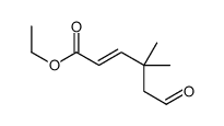 ethyl 4,4-dimethyl-6-oxohex-2-enoate结构式