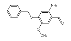 2-氨基-5-甲氧基-4-苄氧基苯甲醛结构式