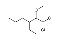 1,1-dichloro-3-ethyl-2-methoxyheptane结构式