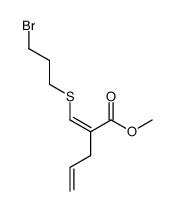 2-[1-(3-Bromo-propylsulfanyl)-meth-(Z)-ylidene]-pent-4-enoic acid methyl ester Structure