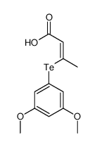 3-(3,5-dimethoxyphenyl)tellanylbut-2-enoic acid Structure