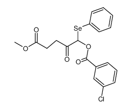 5-methoxy-2,5-dioxo-1-(phenylselanyl)pentyl 3-chlorobenzoate Structure