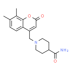 1-[(7,8-Dimethyl-2-oxo-2H-chromen-4-yl)methyl]-4-piperidinecarboxamide picture