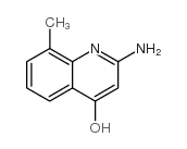 2-AMINO-4-HYDROXY-8-METHYLQUINOLINE structure