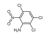 2,3,5-trichloro-6-nitro-aniline Structure