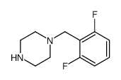 1-(2,6-DIFLUOROBENZYL)PIPERAZINE结构式