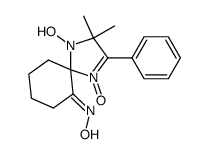 5,5-dimethyl-1-hydroxy-2-(2-oximinospirocyclohexane)-4-phenyl-3-imidazoline 3-oxide Structure