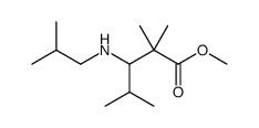 methyl 2,2,4-trimethyl-3-(2-methylpropylamino)pentanoate Structure