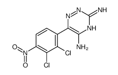 6-(2,3-dichloro-4-nitrophenyl)-1,2,4-triazine-3,5-diamine Structure