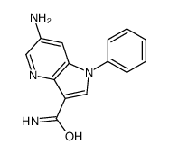 6-amino-1-phenylpyrrolo[3,2-b]pyridine-3-carboxamide Structure