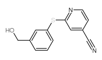 2-(3-(hydroxymethyl)phenylthio)isonicotinonitrile picture