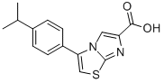 3-[4-(1-methylethyl)phenyl]imidazo[2,1-b]thiazole-6-carboxylic acid结构式