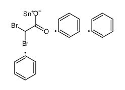 triphenylstannyl 2,2-dibromoacetate Structure