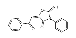 2-imino-5-phenacylidene-3-phenyl-1,3-oxazolidin-4-one Structure