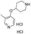 3-Methyl-4-(piperidin-4-yloxy)pyridine dihydrochloride结构式