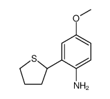 Benzenamine, 4-methoxy-2-(tetrahydro-2-thienyl)结构式