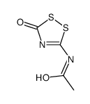 N-(5-oxo-1,2,4-dithiazol-3-yl)acetamide Structure