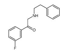 1-(3-fluorophenyl)-2-(2-phenylethylamino)ethanone结构式