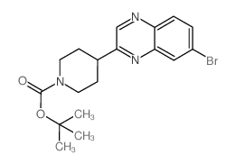 tert-butyl 4-(7-bromoquinoxalin-2-yl)piperidine-1-carboxylate Structure