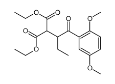 diethyl 2-[1-(2,5-dimethoxyphenyl)-1-oxobutan-2-yl]propanedioate结构式