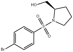 (R)-(1-(4-Bromophenylsulfonyl)pyrrolidin-2-yl)methanol Structure