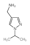 (1-Isopropyl-1H-pyrazol-4-yl)methanamine Structure