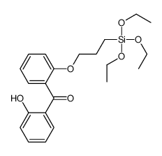 2-hydroxyphenyl [3-(triethoxysilyl)propoxy]phenyl ketone结构式