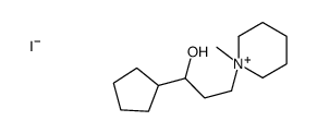 1-cyclopentyl-3-(1-methylpiperidin-1-ium-1-yl)propan-1-ol,iodide Structure