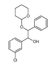 1-(3-chlorophenyl)-2-phenyl-2-((tetrahydro-2H-pyran-2-yl)oxy)ethan-1-ol结构式