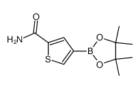 4-(4,4,5,5-四甲基-1,3,2-二氧硼杂环戊烷-2-基)噻吩-2-甲酰胺结构式