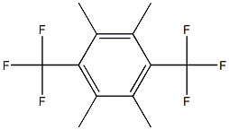 Benzene, 1,2,4,5-tetramethyl-3,6-bis(trifluoromethyl)- Structure