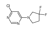 4-chloro-6-(3,3-difluoropyrrolidin-1-yl)pyrimidine Structure