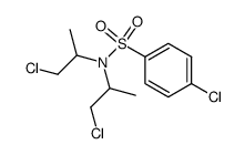 4-chloro-benzenesulfonic acid-[bis-(β-chloro-isopropyl)-amide] Structure