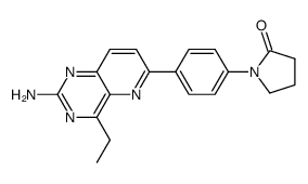 1-[4-(2-amino-4-ethyl-pyrido[3,2-d]pyrimidin-6-yl)-phenyl]-pyrrolidin-2-one结构式