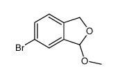 6-Brom-1,3-dihydro-1-methoxyisobenzofuran结构式