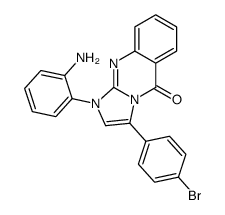 1-(2-aminophenyl)-3-(4-bromophenyl)imidazo[2,1-b]quinazolin-5-one Structure