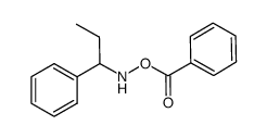 O-benzoyl-N-(1-phenylpropyl)hydroxylamine Structure