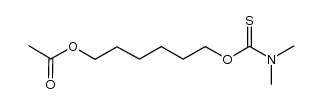 6-(dimethylcarbamothioyloxy)hexyl acetate结构式