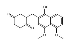 2-(1-Hydroxy-4,5-dimethoxy-2-naphthylmethyl)-1,4-cyclohexandion结构式