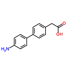 (4'-Amino-4-biphenylyl)acetic acid Structure